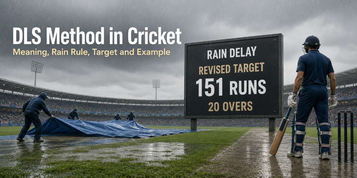 DLS Method in Cricket applied after rain interrupts a limited-overs match