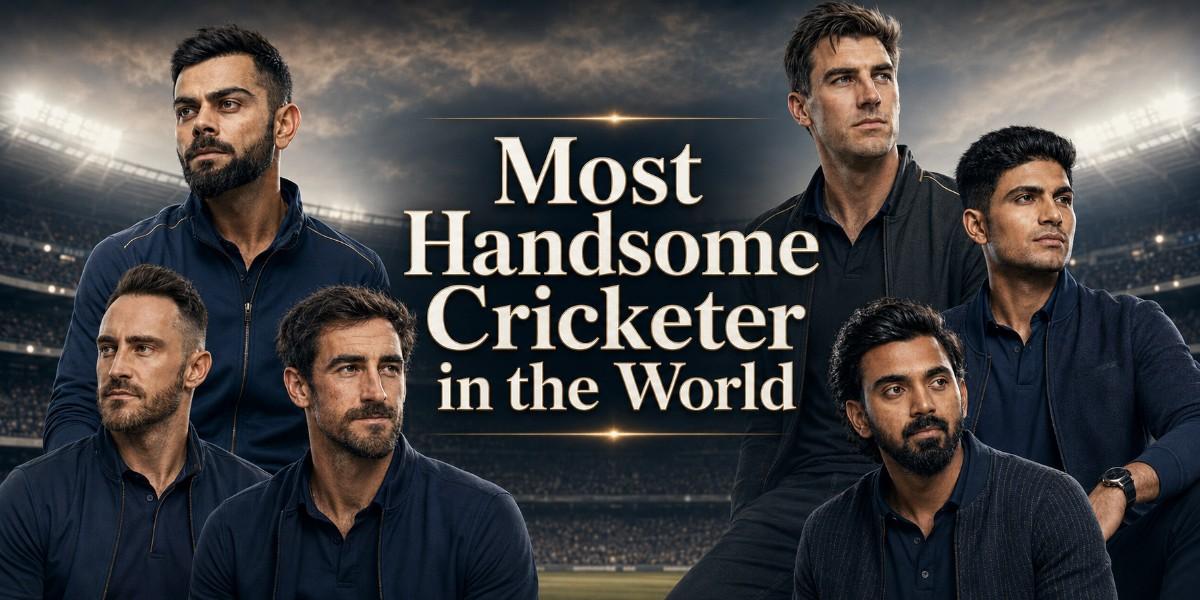 Most Handsome Cricketer in the World featuring six popular international players